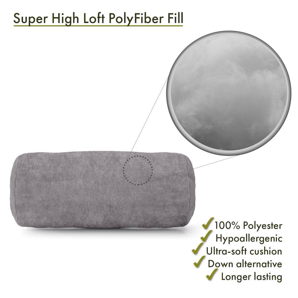 Super High Loft PolyFiber Fill

- 100% Polyester
- Hypoallergenic
- Ultra-soft cushion
- Down alternative
- Longer lasting