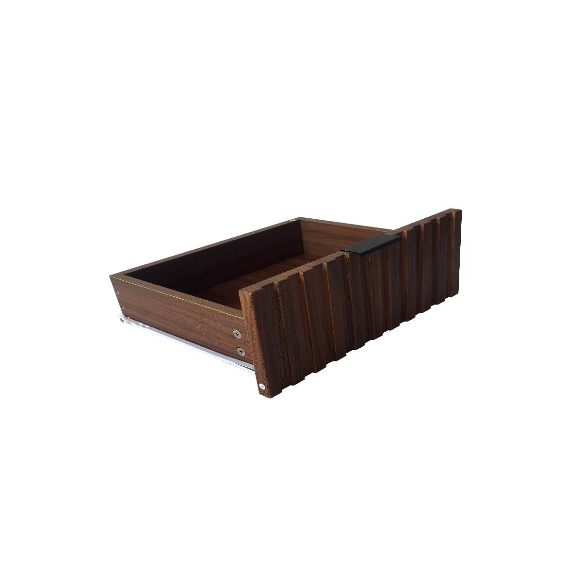 Loheer Wooden Nightstand, Two Drawer Bedside Cabinet for Bedroom, Color ...