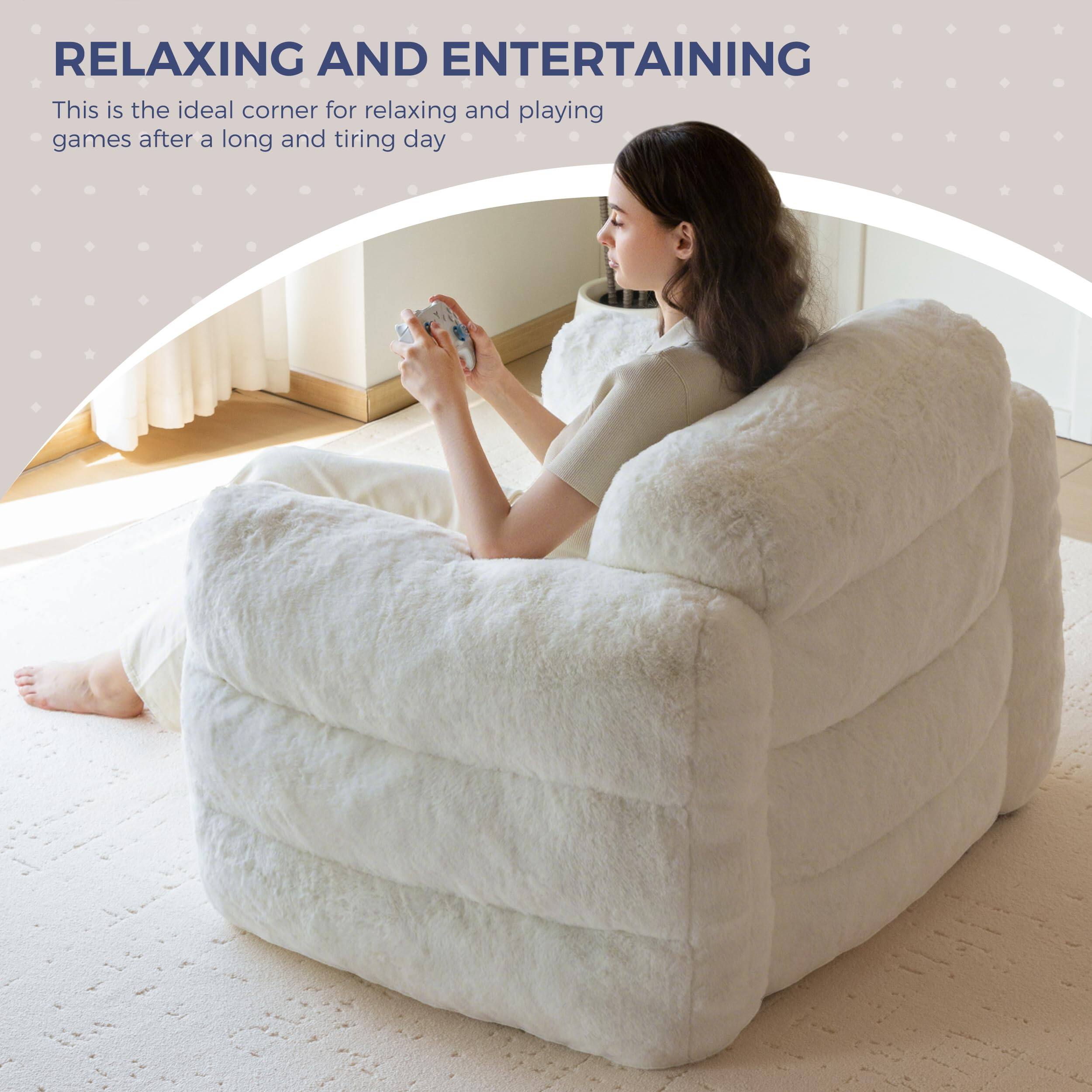 RELAXING AND ENTERTAINING

This is the ideal corner for relaxing and playing games after a long and tiring day