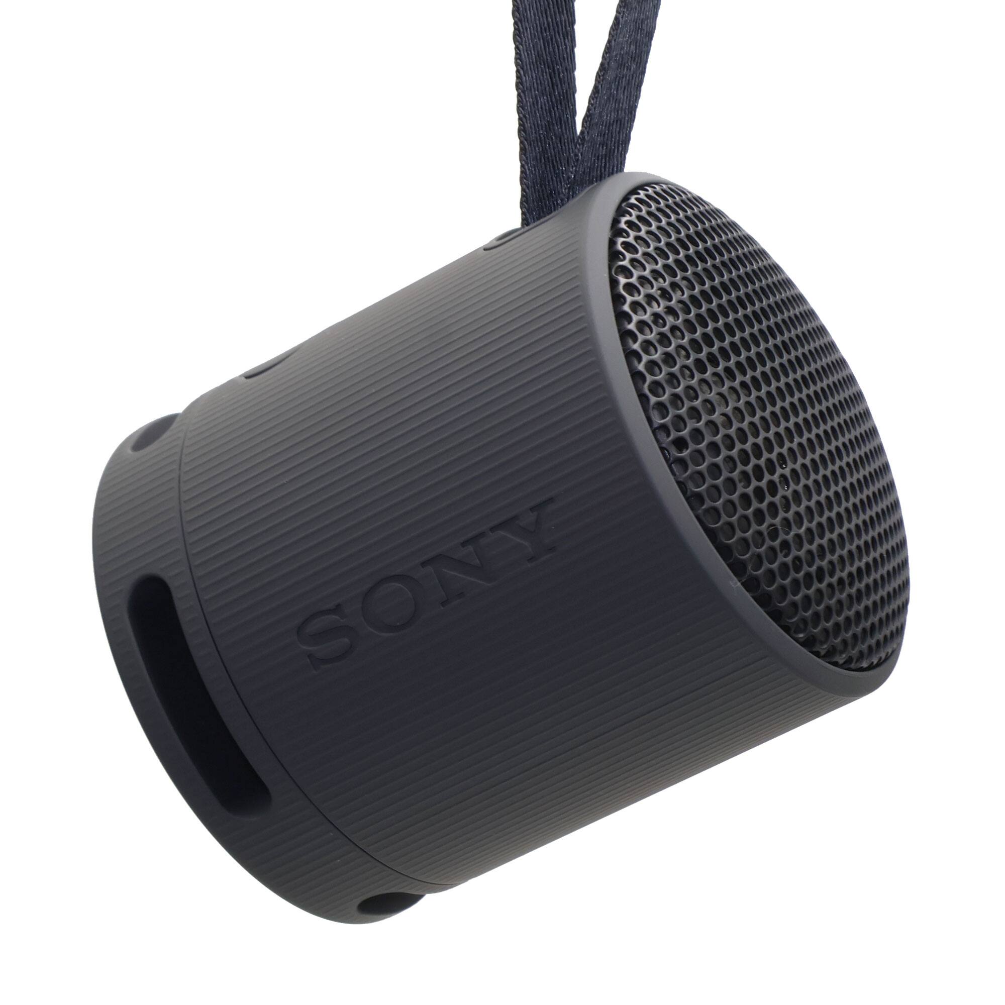Back. Sony - 2x Sony XB100 Portable Waterproof Bluetooth Speaker Black - Dual Pack - Black.