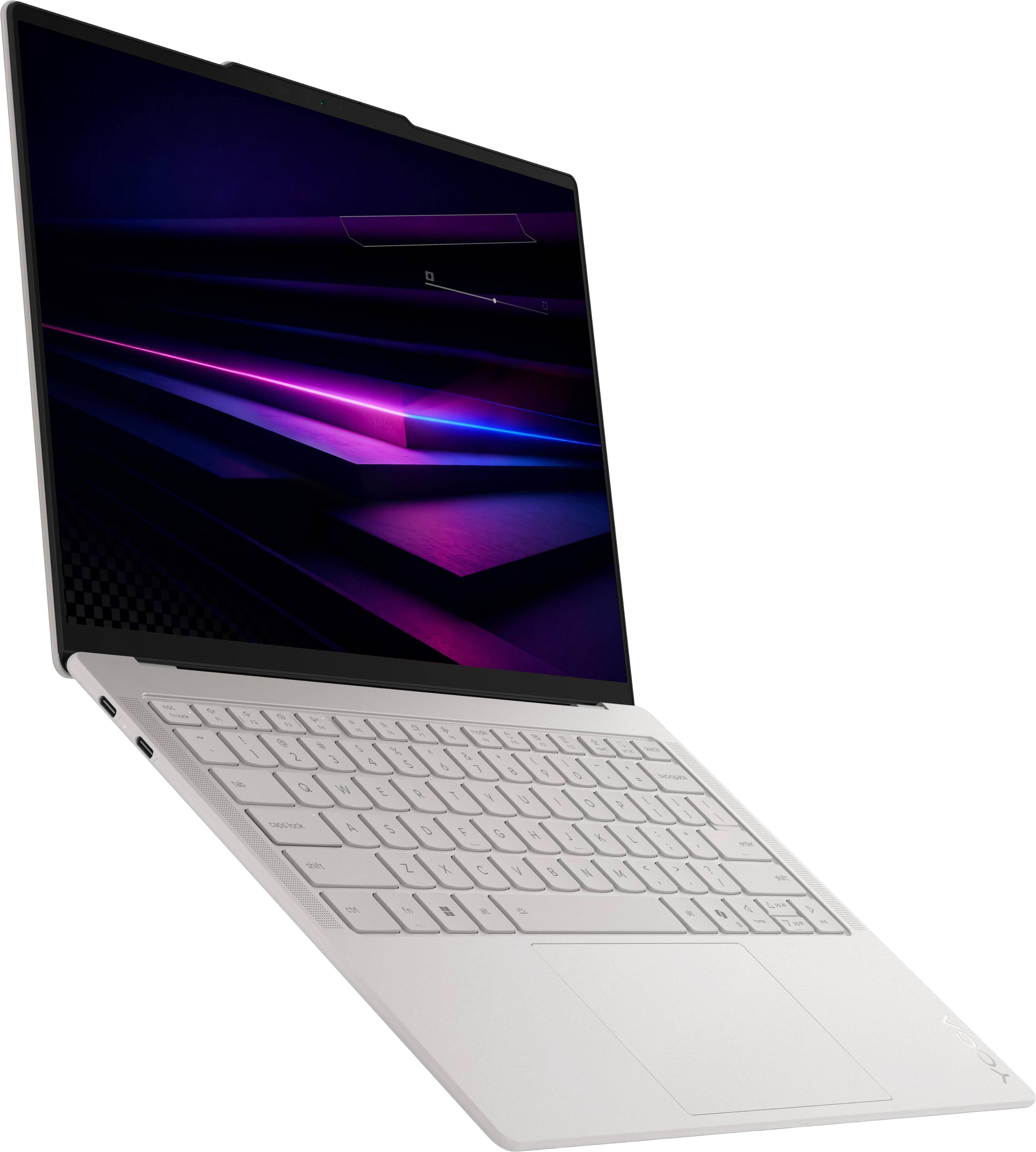 Alt View 11. Lenovo - Yoga Slim 7i Ultra Aura Edition- 14" 3K 120Hz OLED Touchscreen Laptop- Core Ultra 7 355 2026- 32GB Memory- 1TB Storage - Seashell.