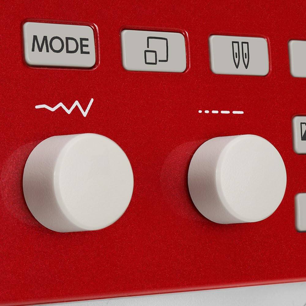 Back. Janome - Janome Memory Craft 6650 Sewing Machine - Includes Even Feed Foot + Non-Stick Foot + Clear View 1/4" Foot + More - White/Red.