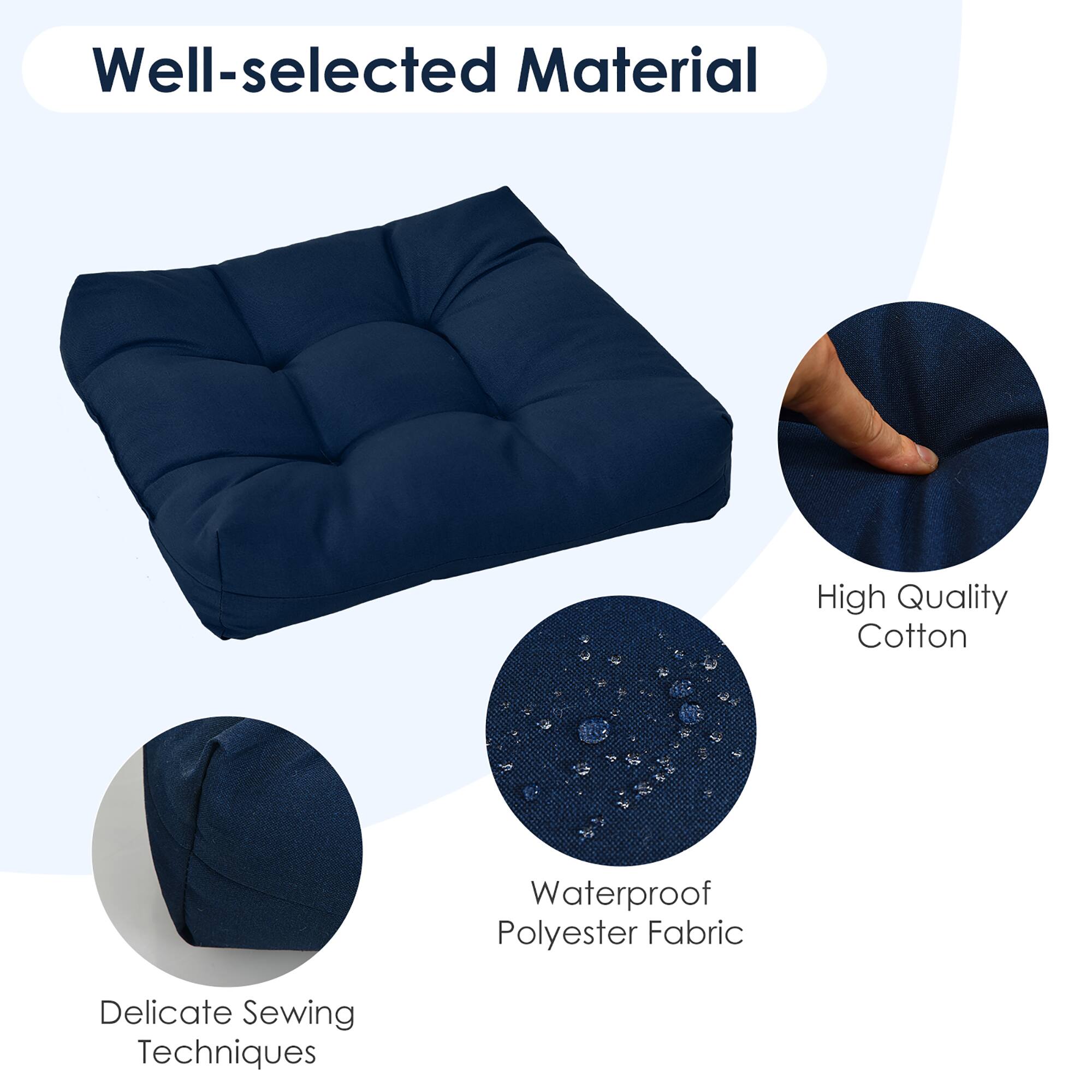 Well-selected Material

- High Quality Cotton
- Waterproof Polyester Fabric
- Delicate Sewing Techniques