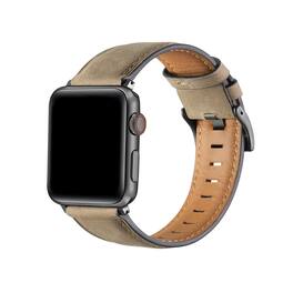 Posh Tech - Hunt Distressed Leather Band for Apple Watch - Brown
