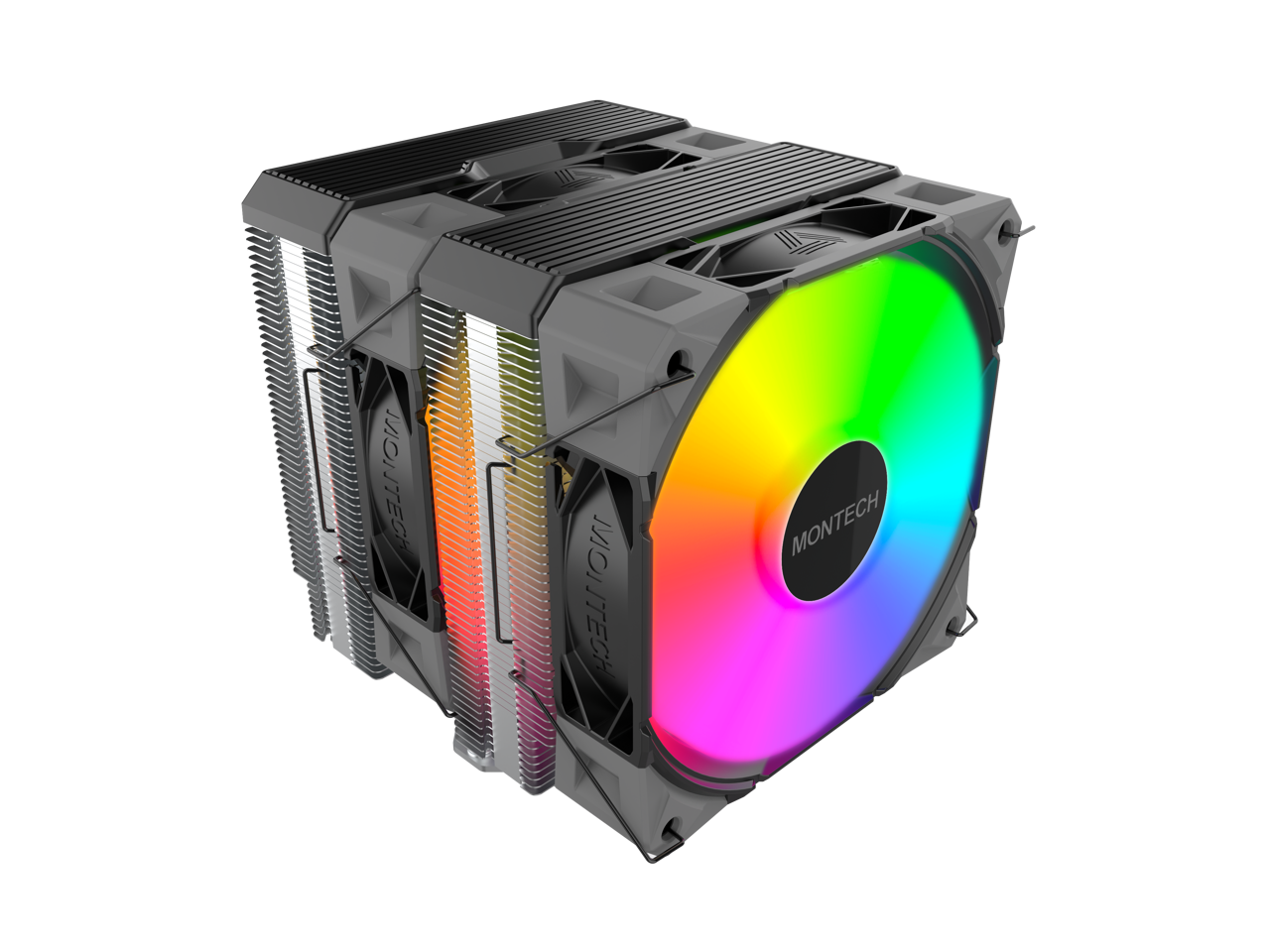 Montech - NX600 ARGB Dual-Tower Cooler | 6 Heatpipes, AM5/LGA1700/1851 - Black