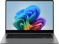 Samsung - Galaxy Book5 Pro - Copilot+ PC - 14" 3K AMOLED Touch-Screen Laptop - Intel Core Ultra 7 - 16GB Memory - 512GB SSD - Gray - Front_Zoom