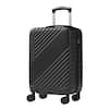Front. Yardgrace - 24" Hard Shell ABS Carry-On Luggage, Lightweight Expandable Suitcase with Double Spinner Wheels & Lock - Black.