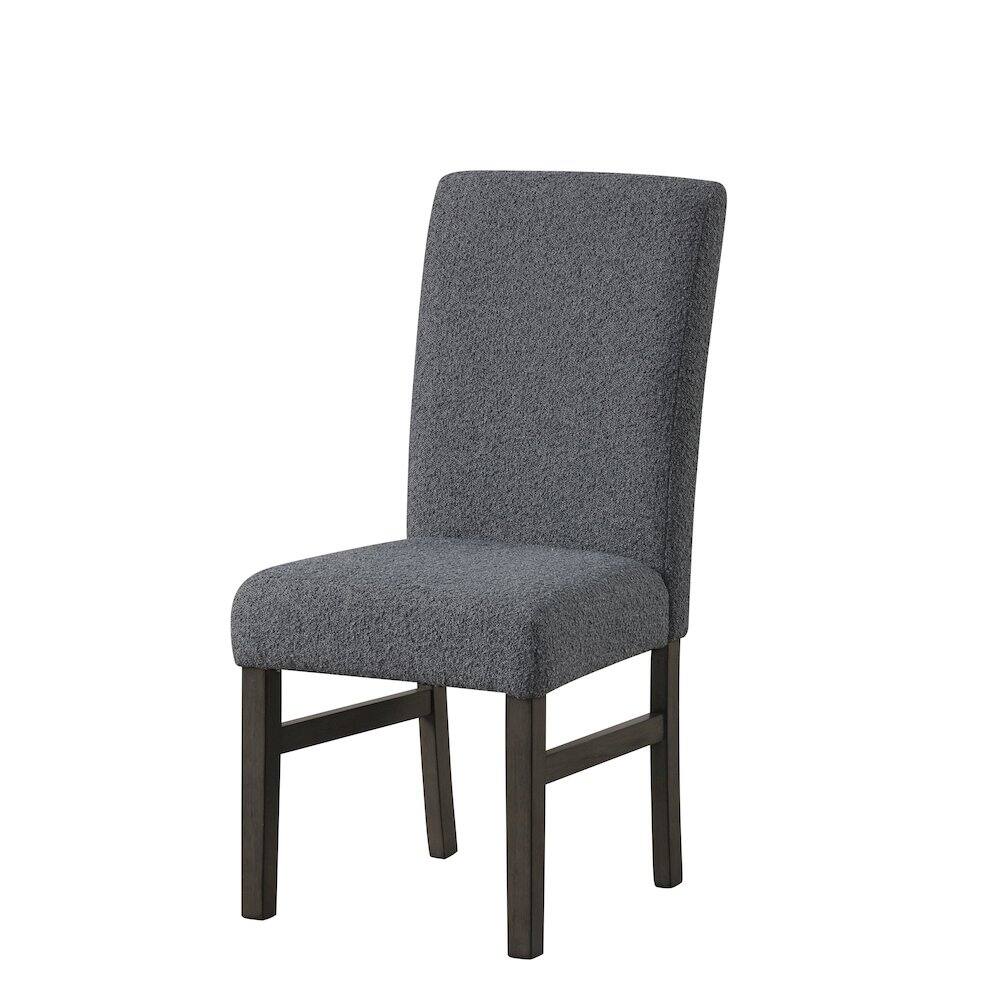 Alt View 2. New Classic Furniture - High Line Upholstered Dining Chair (Set of 2), Gray - Grey.