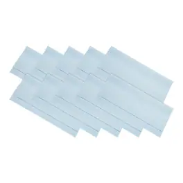 Unique Bargains - Eyeglass Microfiber Cleaning Cloth 6"x6", 10pcs Soft Wipe for Lens, Eyeglasses, Screens in Individual Vinyl Pouch - Blue