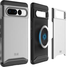 TUDIA - Merge for Google Pixel 7 Pro Case 2022 MagSafe Compatible - Metallic Slate - Magnetic Metallic Slate