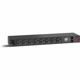 APC - NetShelter Switched Rack PDU, 1U, 20A, 120V, 8 NEMA 5-20 outlet - Switched - NEMA L5-20P - 8 x NEMA 5-20R - 100 V - Black