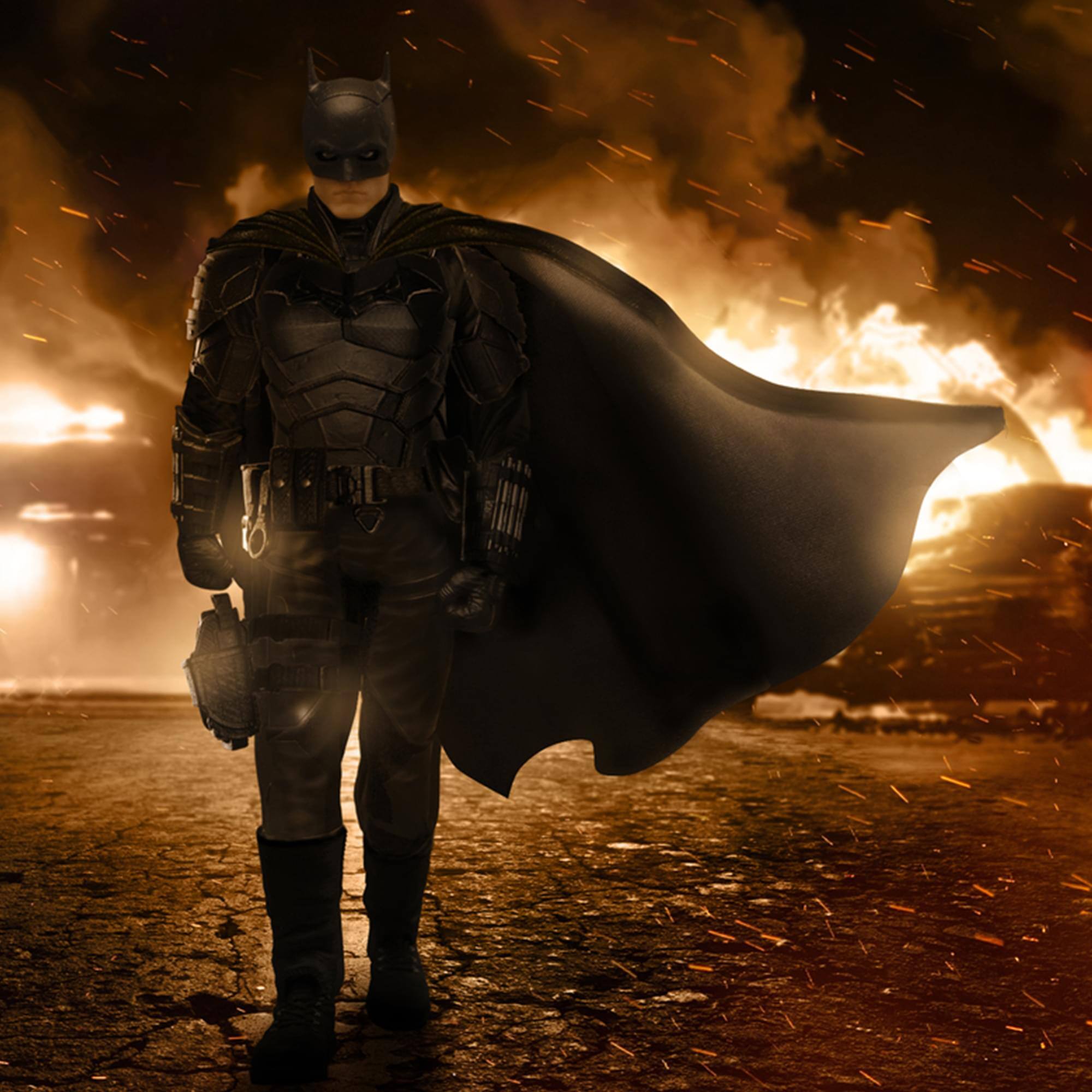 Alt View 1. Mezco Toyz - DC Comics One:12 Collective The Batman - Black.