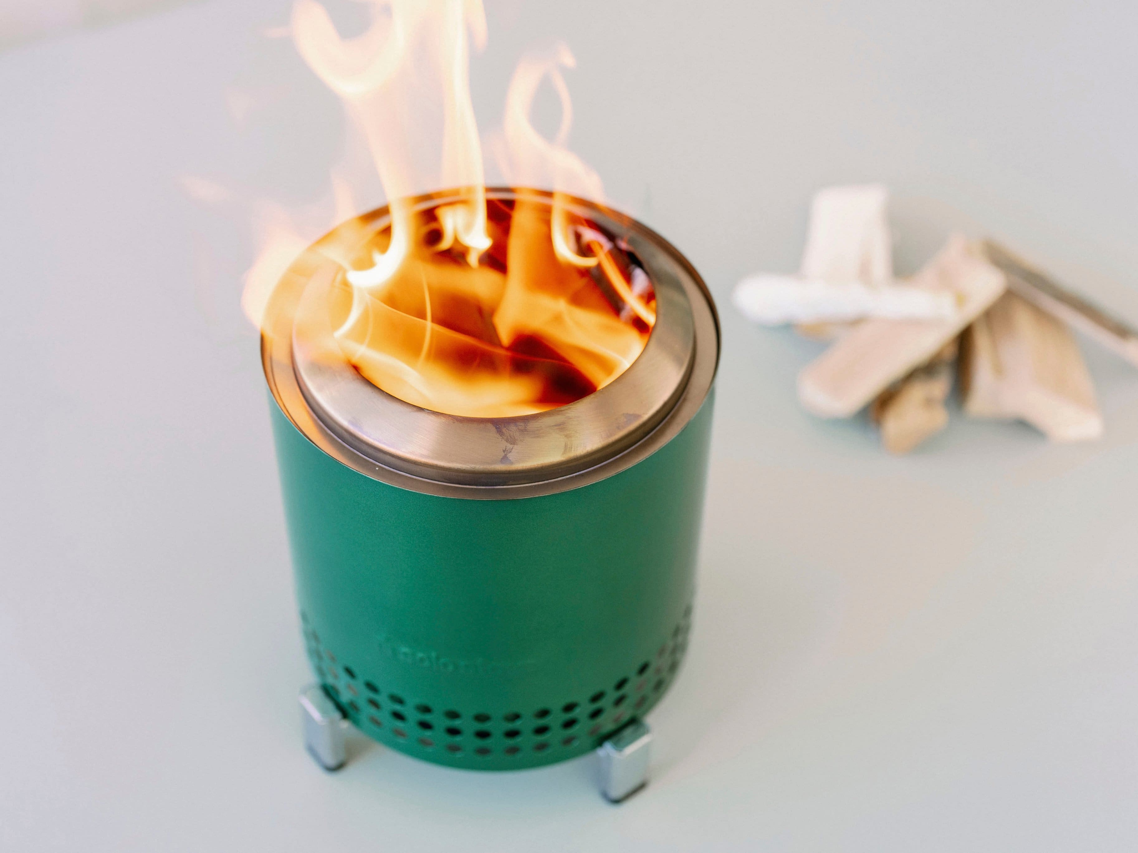 Alt View 12. Solo Stove - Mesa XL Firepit - Cascade Metallic.