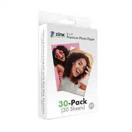 Zink - Photo Paper 2x3"(30 Pack) Compatible W/Polaroid Snap, Snap Touch, Zip & Cameras & Printers - Mint