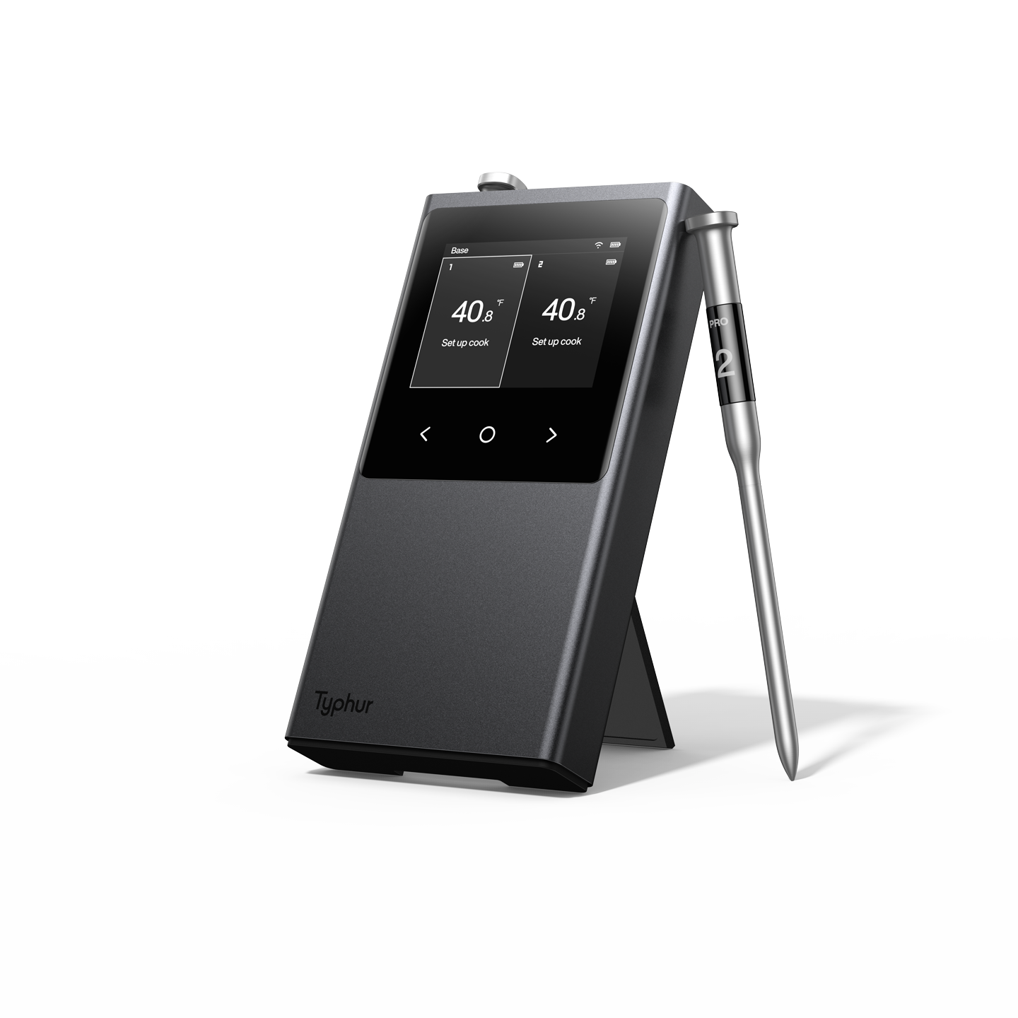 Base 1, 40.8°F, Set up cook, 40.8°F, Set up cook, Typhur