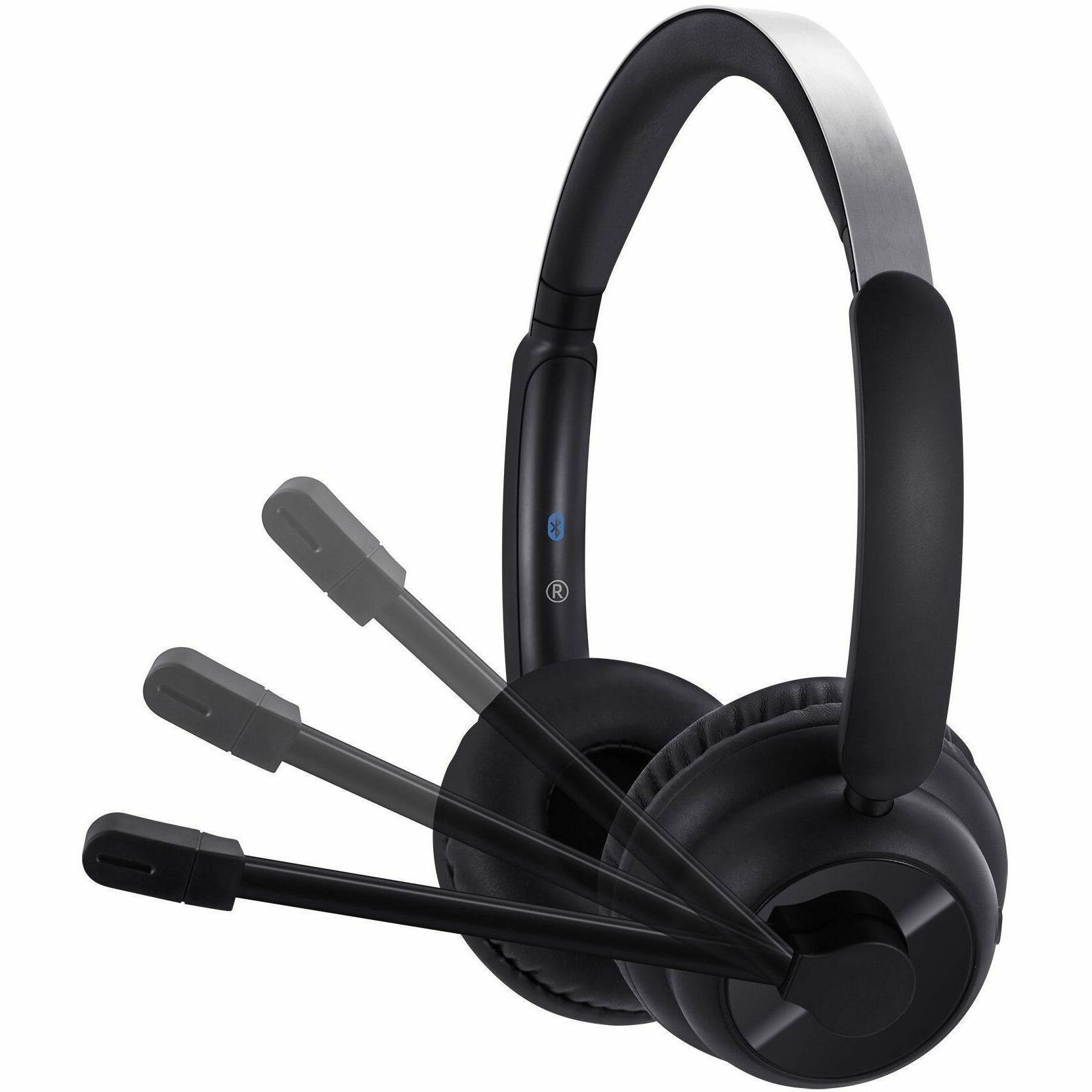 Alt View 4. Adesso - Adesso Xtream P900 Bluetooth & AUX Headphone With Noise Cancelling Microphone - Stereo - Mini-phone (3.5mm), AUX, USB - Unknown.