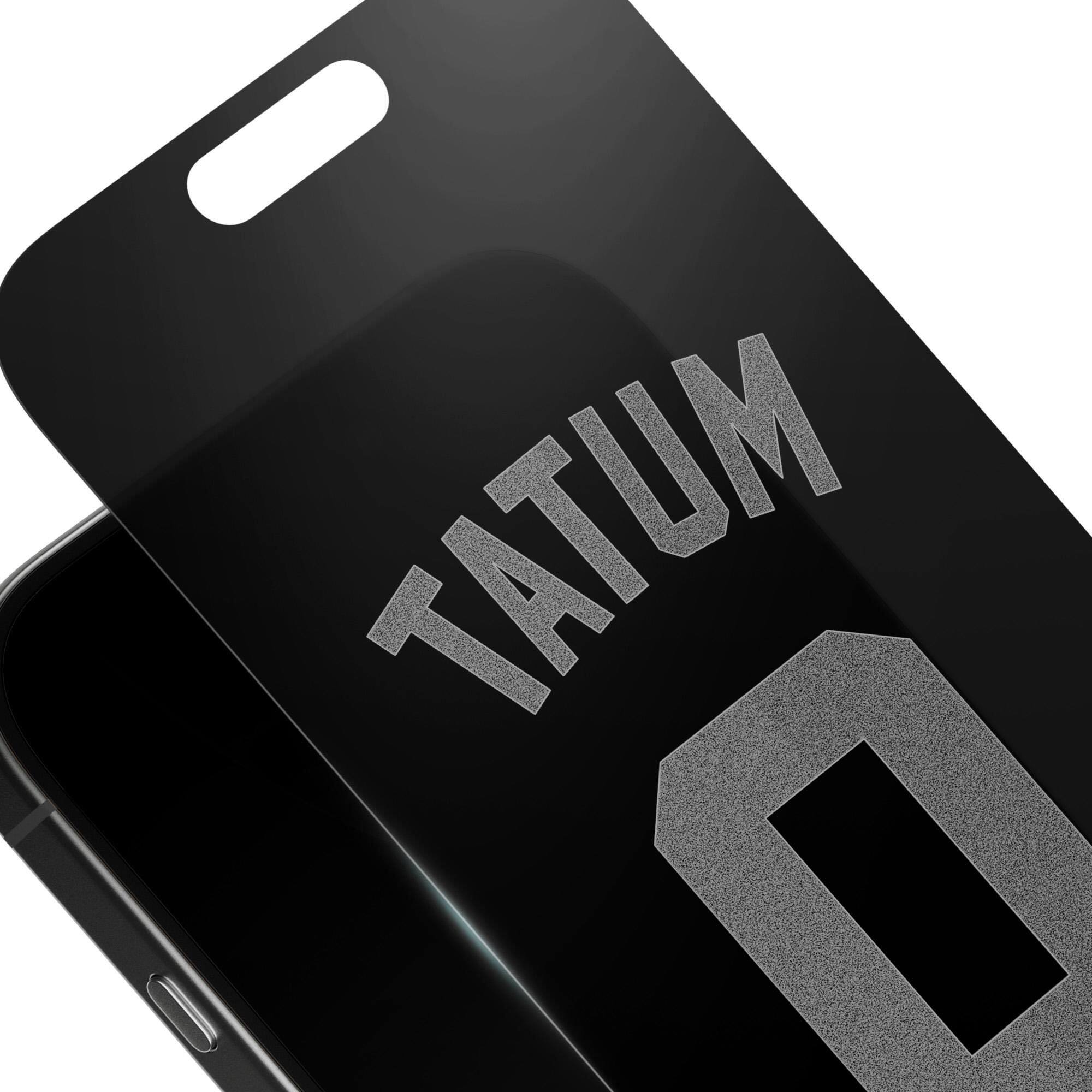 Alt View 2. Screen Skinz - Jayson Tatum Boston Celtics Privacy iPhone Screen Protector - 13 Pro Max/14 Plus - Multicolor.