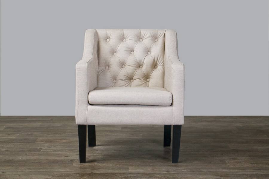 Baxton Studio - Brittany Club Chair - Beige