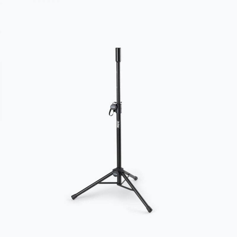 Front. On Stage Stands - On-Stage SSAS7000B Mini Adjustable Speaker Stand (Folding, Portable, PA Loudspeaker Setup, Tripod Base, Nonslip Rubber - Black.