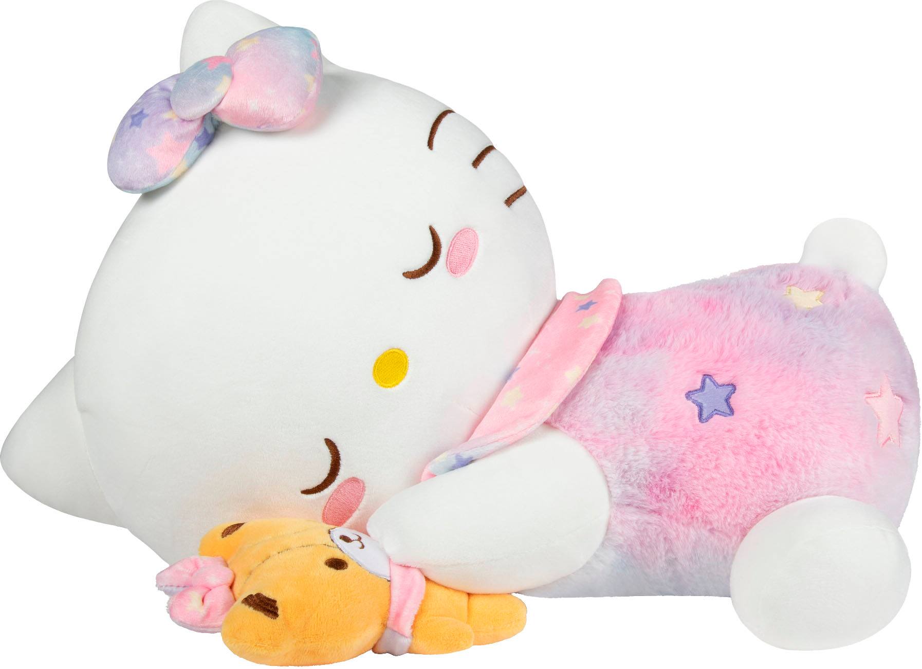Front. Jazwares - Hello Kitty 18" Plush - Sleeping Pose with Bestie.