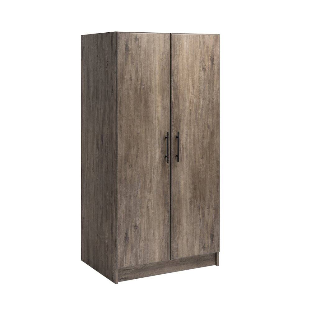 Alt View 1. Prepac - Elite 32 inch Wardrobe Cabinet, Drifted Gray - Gray.