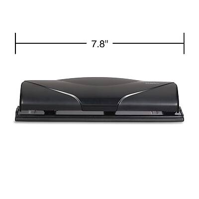 Alt View 3. Staples - Staples Mini 3-Hole Punch, 6 Sheet Capacity, Black (21419-CC) - Black.