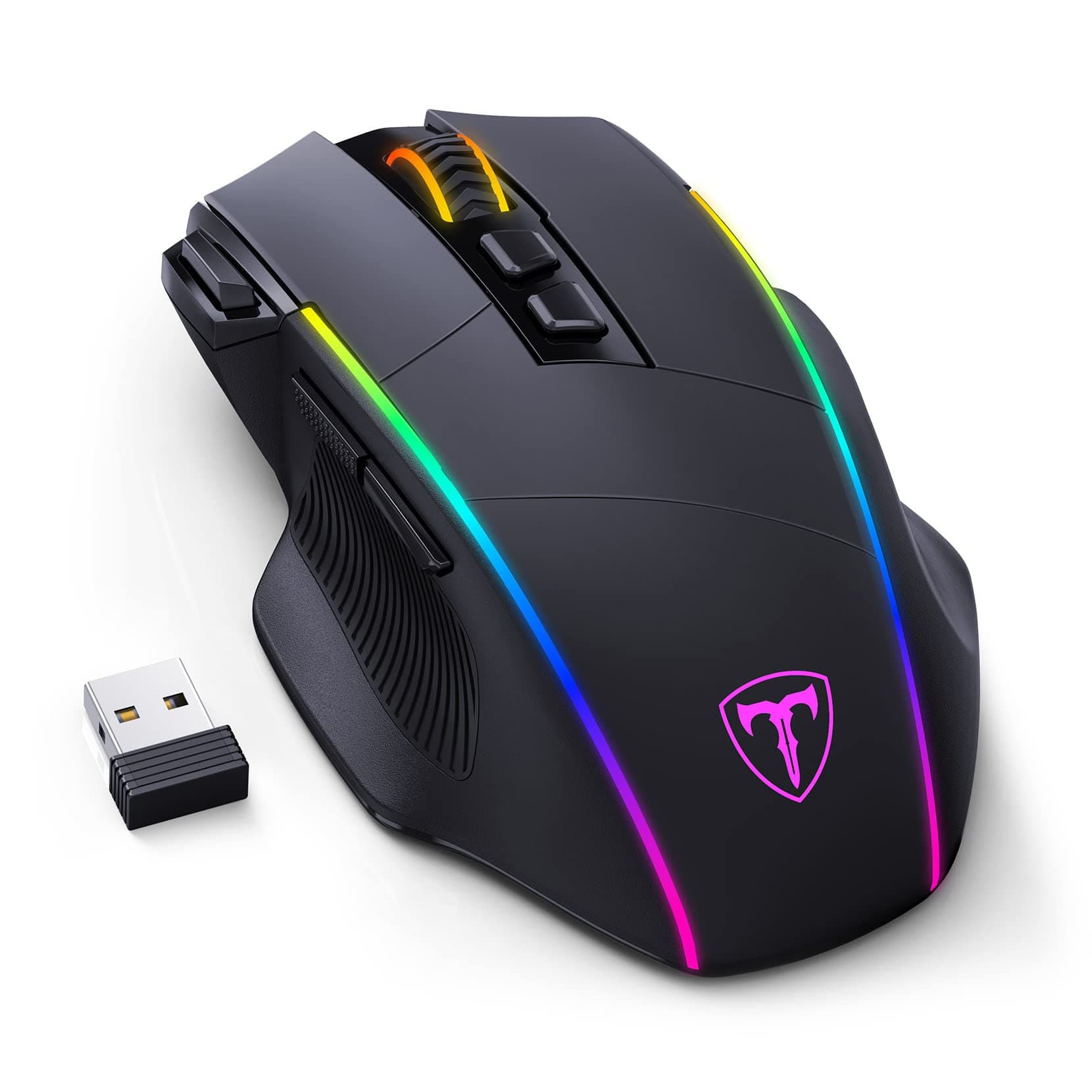 Cozy Serene - Wireless Mouse Rechargeable USB Gaming Tri-mode 2.4g/usb-c/bluetoothy 10000dpi Chroma - Wireless - Default