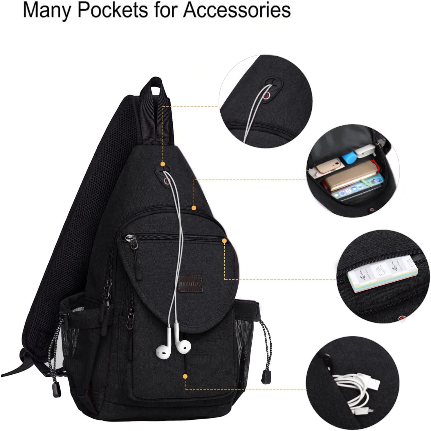 Many Pockets for Accessories