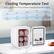 Cooling Temperature Test
Cools up to 35.6°F at ambient temperature 64.4-68°F
Ambient Temperature: 50°F, 68°F, 86°F, 104°F
Internal Temperature: 33.8°F, 37.4°F, 46°F, 64°F