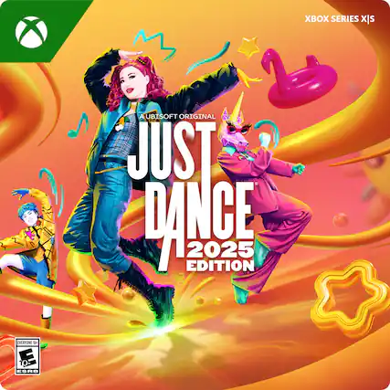 Xbox Series X is a Ubisoft original Just Dance Edition 2025. Everyone can enjoy this game, as it has an ESRB rating. - E10+ (Everyone 10+)
