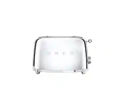 SMEG - TSF01 2-Slice Wide-Slot Toaster - Stainless Steel - Front_Zoom