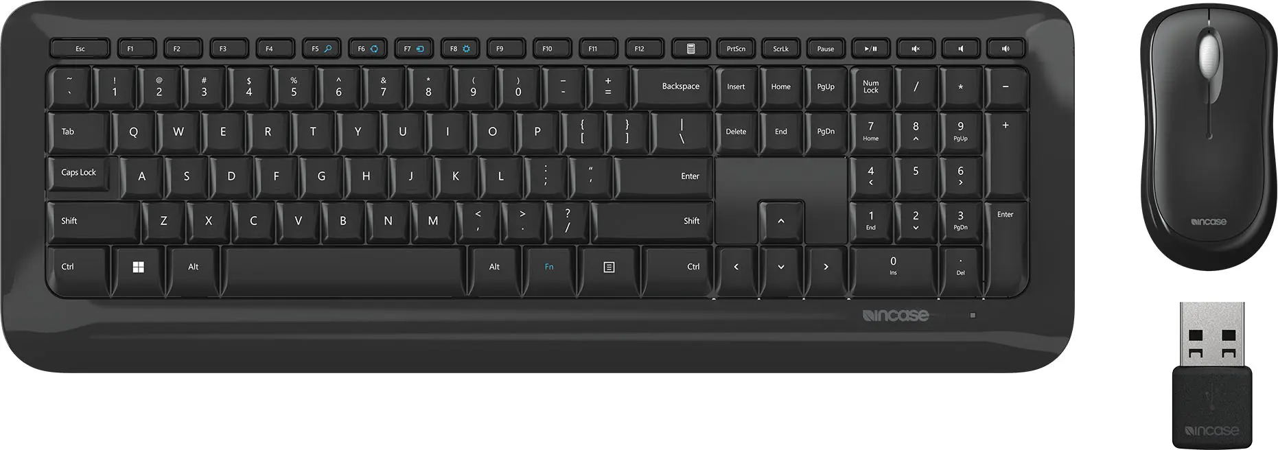 Incase Wireless Desktop 850 EN Layout Designed by Microsoft
