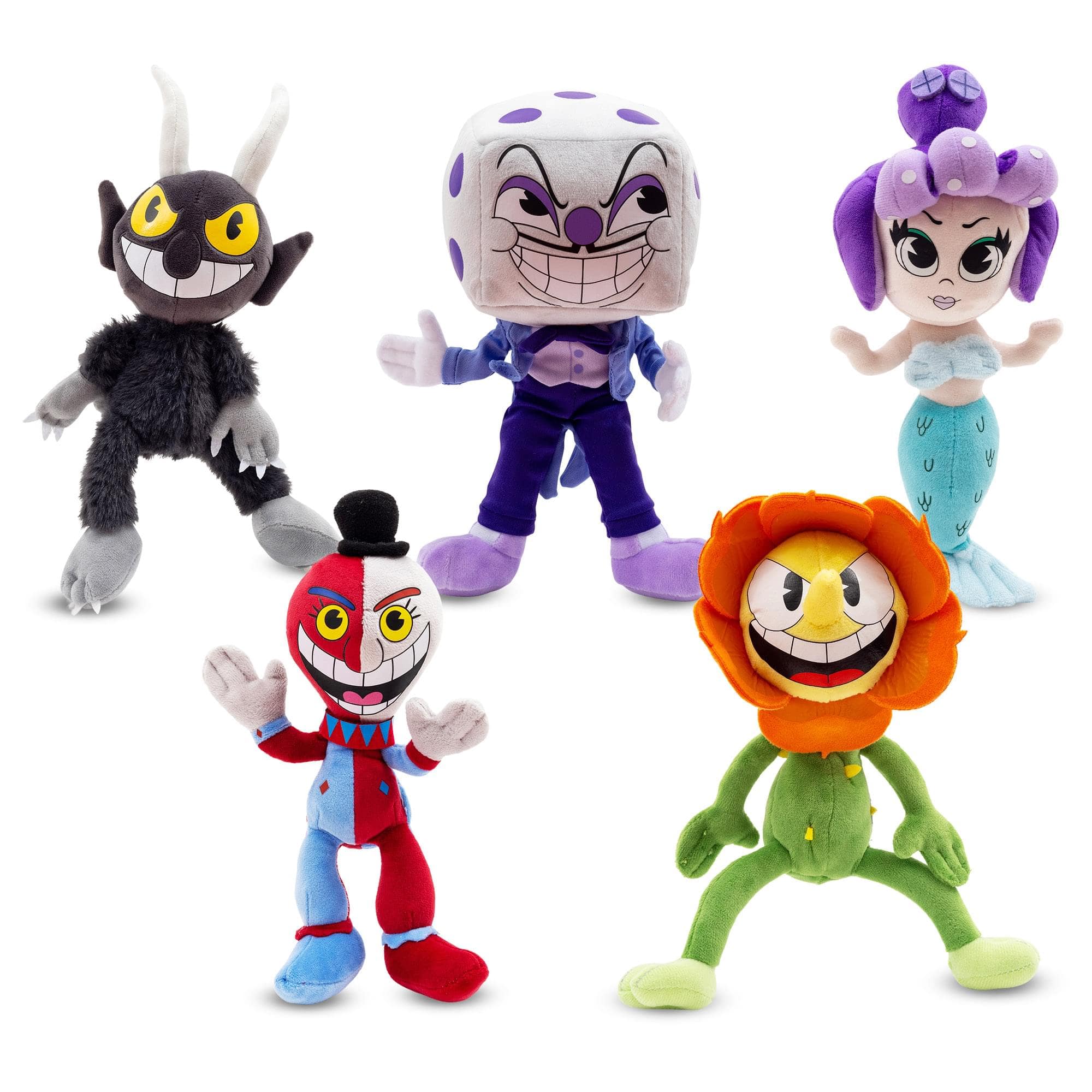 Toynk Cuphead 9 Inch Villains Plush Set of 5 TNK-263CPHDAST-B5