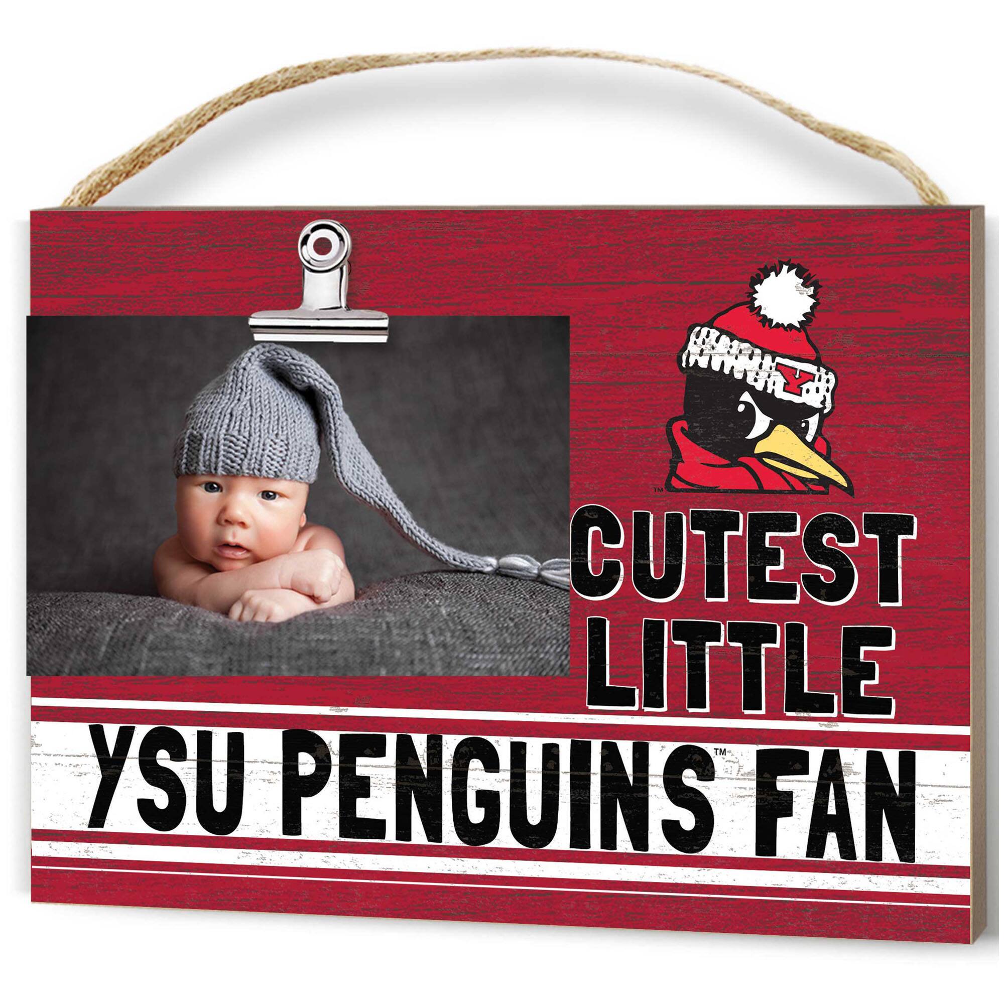 Jardine - Youngstown State Penguins 8" x 10" Cutest Little Team Logo Clip Photo Frame - Red