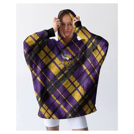 Pegasus - Minnesota Vikings 34" x 34" Digital Dash Sherpa Hooded Fan Cape - Multicolor