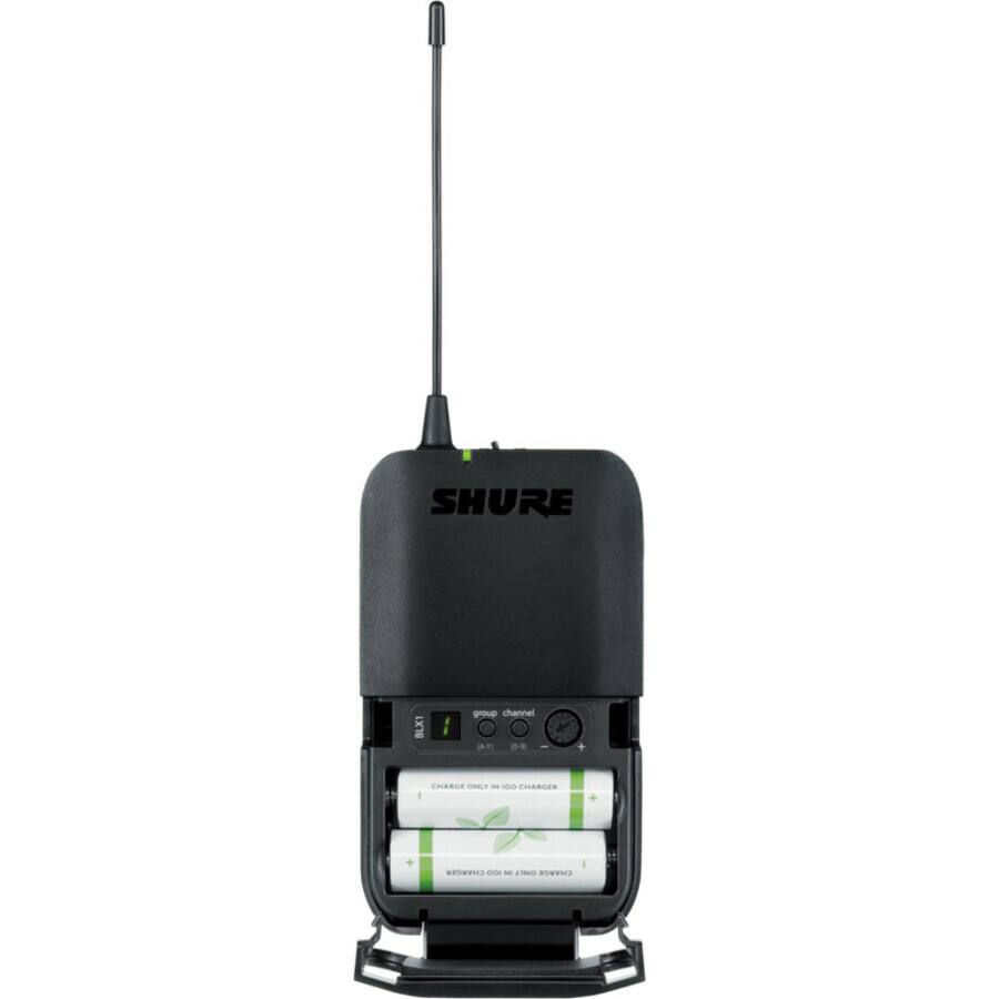 SHURE BLX1 I g channel A OF COLARUE CNALT - - CHARGES - REORVIL Cne - LN0 aoa