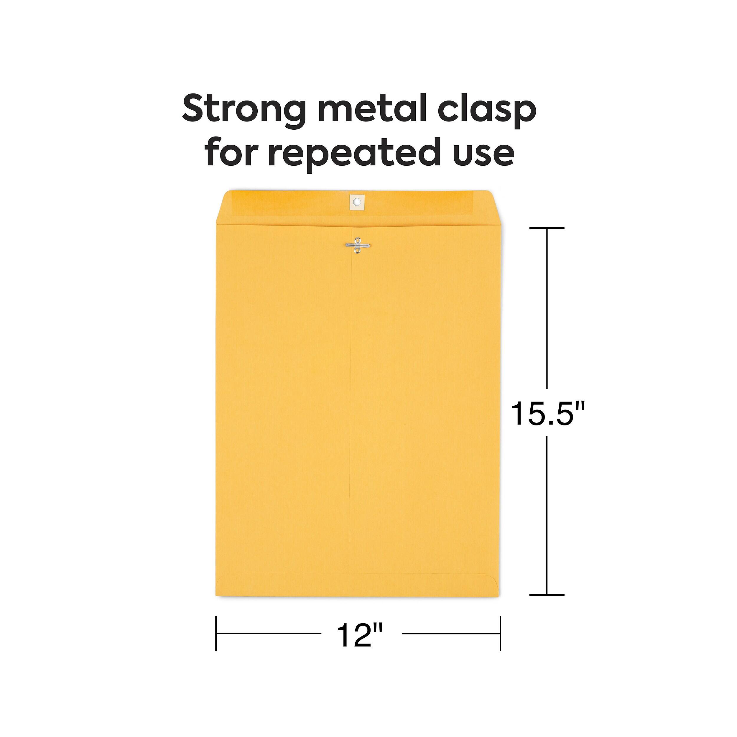 Strong metal clasp for repeated use  
15.5"  
12"