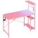 Alt View 11. Bestier - Rectangular Gaming Desk with LED Lights - 44" Wide - Pink.