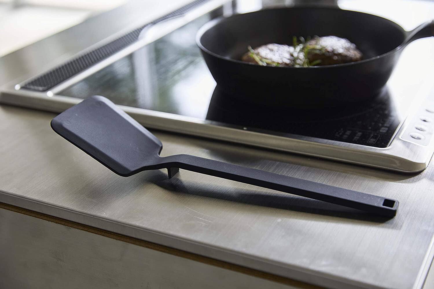 Left. Yamazaki Home - Floating Utensil - Four Styles - Silicone - black.