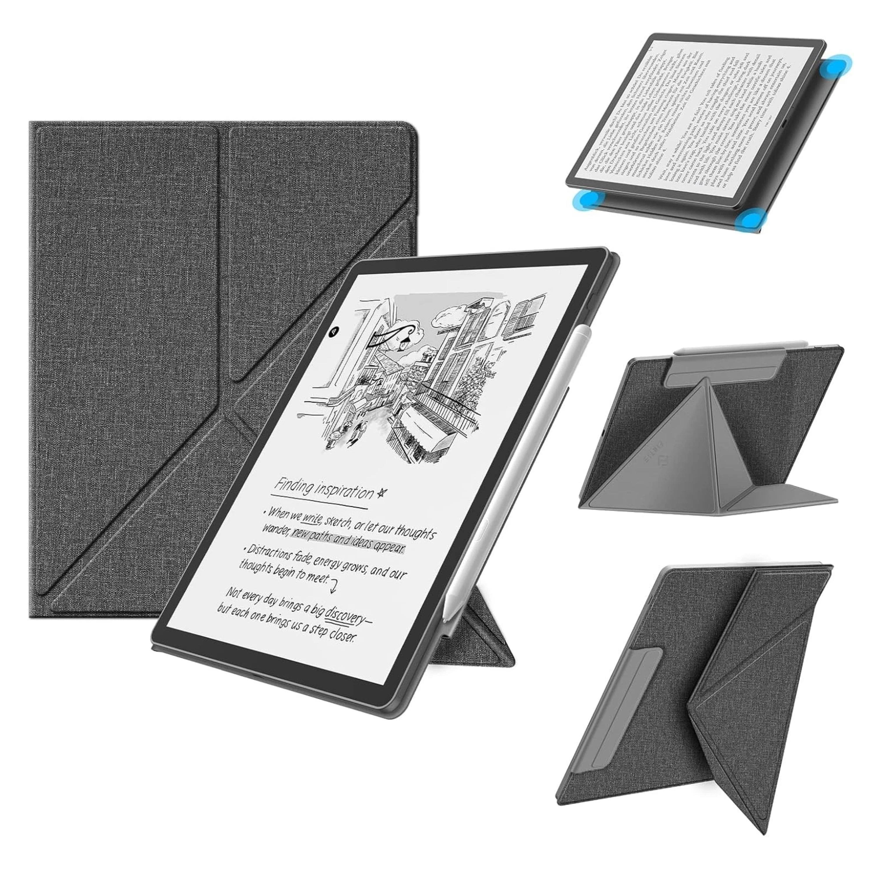 "Kitcheniva - Multi-Viewing Origami Stand Case For 11"" Kindle Scribe 3rd Gen 2025/Colorsoft 2025 E-Reader - Gray" price history on PriceWatchPro