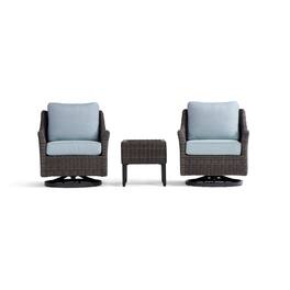 Yardbird® - Harriet Conversation Set with Swivel Glider Chairs - Mist