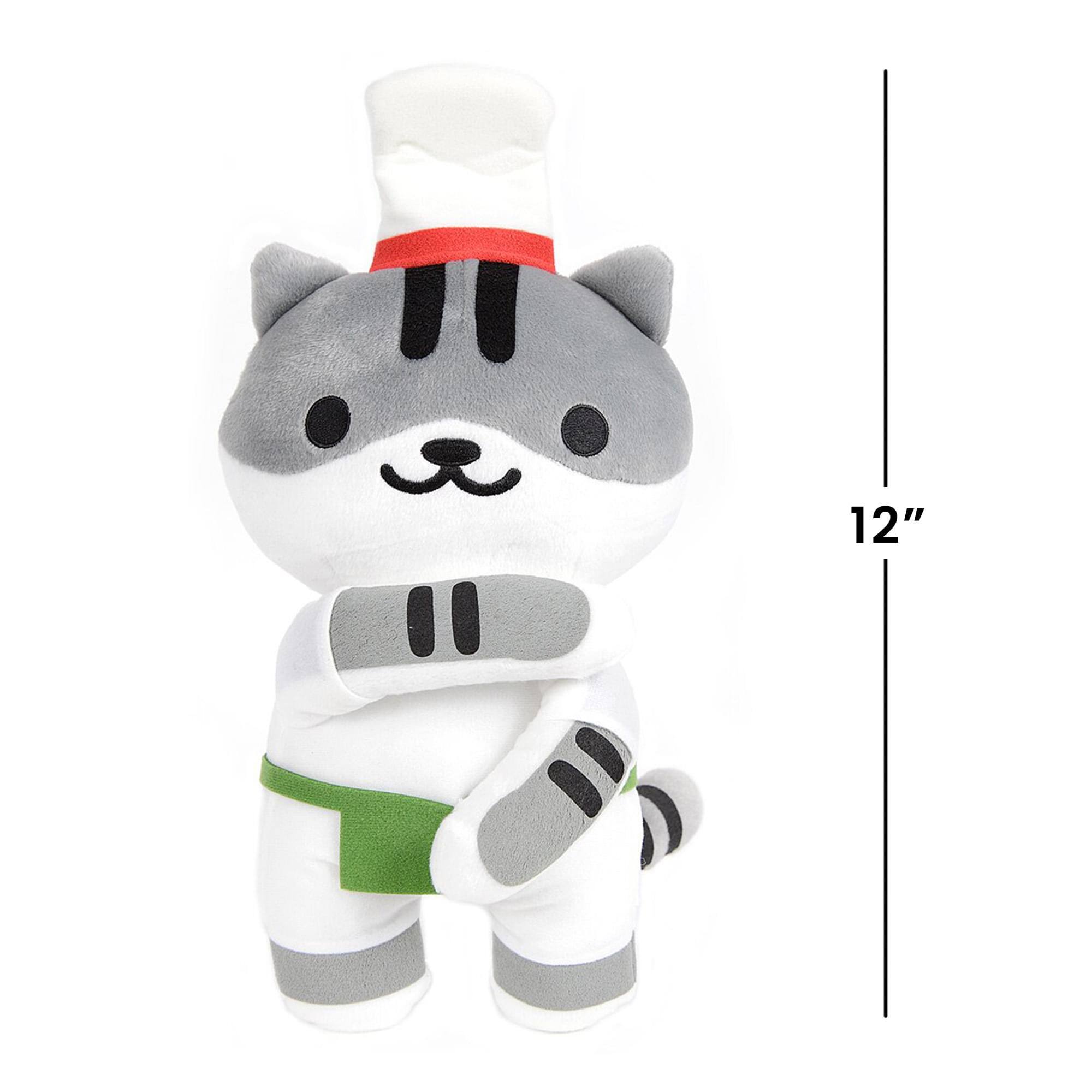 Alt View 3. Little Buddy - Neko Atsume: Kitty Collector 12" Plush: Guy Furry - White.