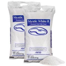 U.S. Silica - 50 Pound Mystic II Swimming Pool Filter Sand, 2 Pack - White