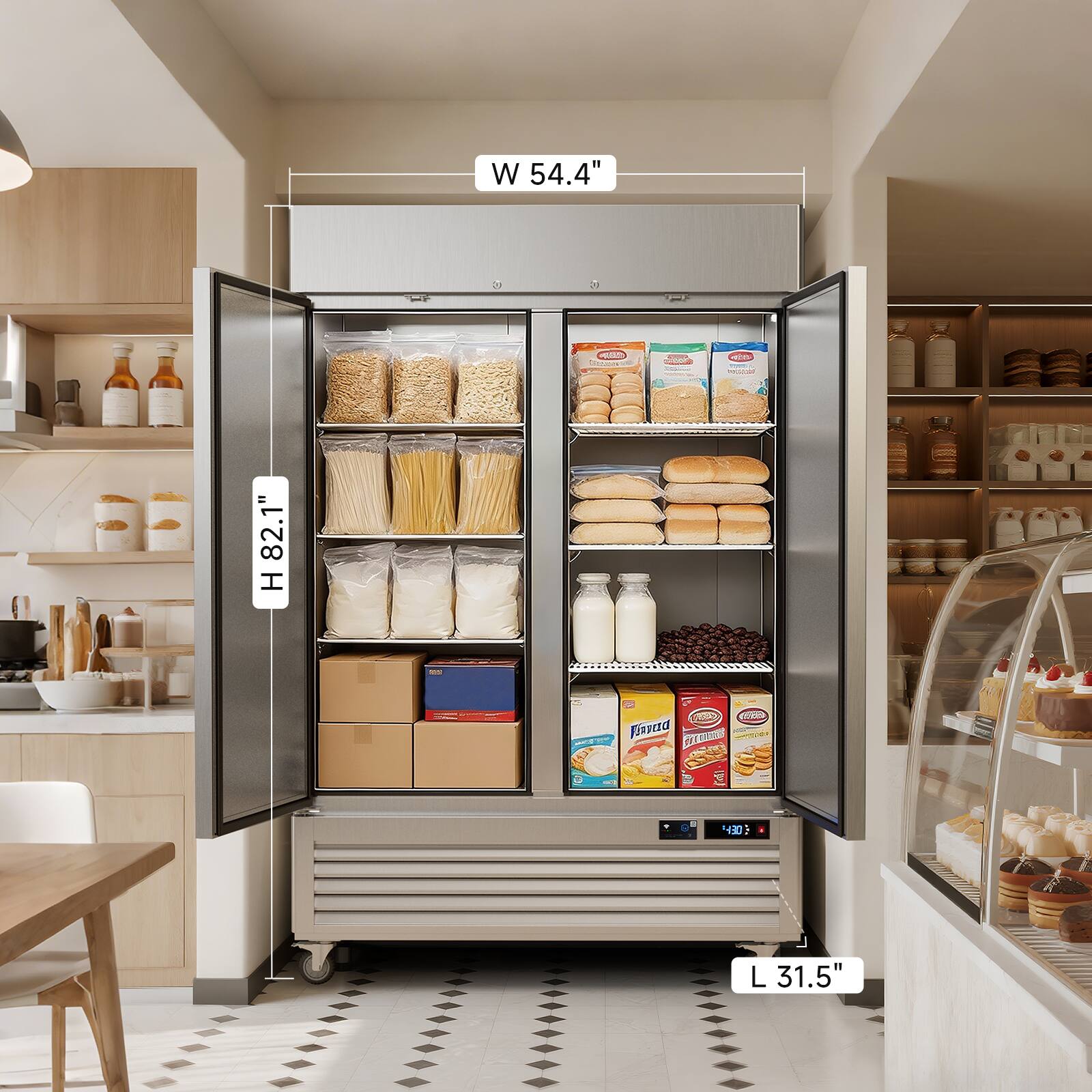 W 54.4"  
H 82.1"  
L 31.5"