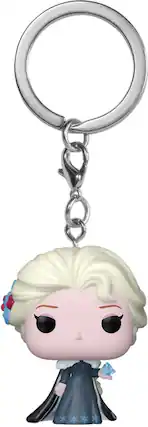 Front. Funko - Funko Keychain: Disney Princess Holiday - Elsa - COLLECTIBLES - Multicolor.