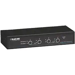Black Box Network Services - Desktop KVM Switch - DisplayPort with USB and Audio, 4-Port