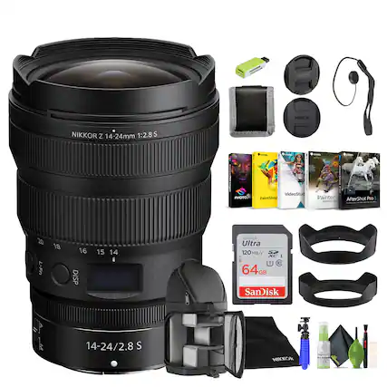 1 FOXX NIKKOR Z 14-24mm 1:2.8 S
20 L-Fn 4 3 18 16 15 14 DISP
14-24/2.8 S - P - P
PA | : .. VideoStud R PaintShop Painter AfterShot Pro 1 essentials
SanDisk Ultra 120 MB/s 64GB
SanDisk DD ! ..A NIKKOR