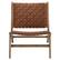 Alt View 4. Modway - Saoirse Leather Wood Accent Lounge Chair by Modway - Walnut Brown.
