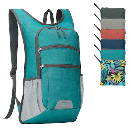 Front. Unique Bargains - 20L Lightweight Hiking Daypack Foldable Travel Packable Backpack for Men Women for Cycling Camping Outdoor - Green.