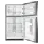 Angle. Maytag - 21.2 Cu. Ft. Top-Freezer Refrigerator - Fingerprint Resistant Stainless Steel.